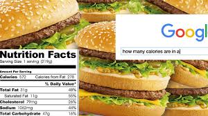 Big Macs Top Google Search Trends For Calorie Counts In 2016 Glamour