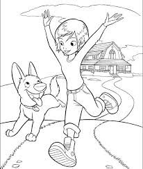 Bolt And Penny Running Coloring Page Bolt Car Coloring Pages Caes