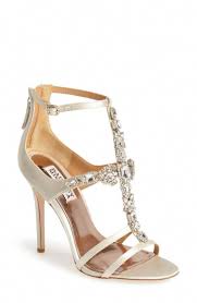 Badgley Mischka Wedding Shoes Via Nordstrom Weddingshoes Badgley Mischka Shoes Wedding Gold Wedding Shoes Strap Sandals Women