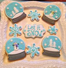 12 Snow Globe Sugar Cookies Snowglobe Cookies Winter Cookie Christmas Sugar Cookies