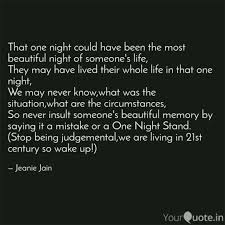 We did not find results for: That One Night Could Have Quotes Writings By Jeanie Jain Yourquote