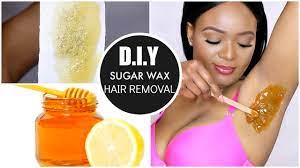 Weigh the lanolin, coconut oil, and beeswax, and melt in the stainless steel bowl on a double boiler. Natural Hair Removal At Home Diy Sugar Wax Hair Removal Omabelletv Youtube