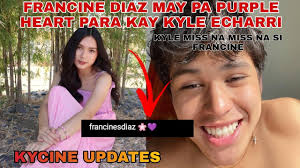 FRANCINE DIAZ may pa PURPLE HEART para kay KYLE ECHARRI || KYLE miss na  miss na si Francine