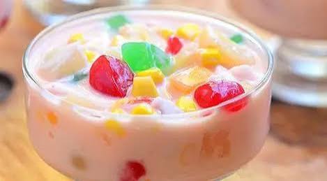 Resep Takjil, Es Buah Jelly Pelangi