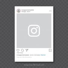 People use instagram post templates for different reasons; Free Vector Instagram Post With Transparent Background