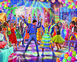 Let S Dance 1603pz 1000 Piece Jigsaw Puzzle White Mountain Puzzles