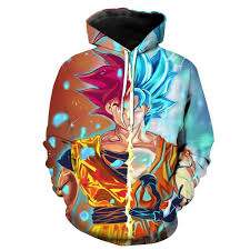 Dbz symbol majin buu print sweatshirts. Dragon Ball Z Hoodie Goku Red Blue God 3d Hoodie Legendary Hoodies