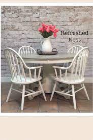 ✓ free for commercial use ✓ high quality images. Farmhouse Gray And White Table And 4 Chairs 48 Round 46x60 Leaf Set 525 White Farmhouse Table Farmhouse Table White Kitchen Table