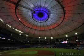 Where is the picture a new stadiums? Wwe Thunderdome Relocates To Rays Tropicana Field Starting December 11 Bleacher Report Latest News Videos And Highlights