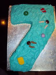 What do kids love more than furry and jurassic friends? Swim Party For 7 Year Old Cakesbydodi Com Fairy Birthday Party Girls Birthday Party Birthday Party Planning