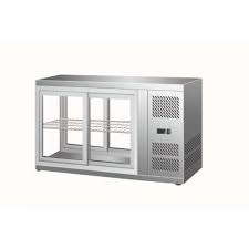 Les vitrines à poser optimisent votre espace et sont munies de portes coulissantes afin de faciliter le service de vos préparations. Vitrine Refrigeree A Poser Pearl 110