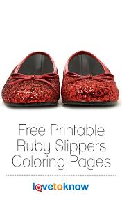 Ruby Slippers Coloring Pages Lovetoknow Ruby Slippers Kids Behavior Coloring Pages