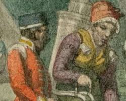 Image of Napoleonic army foraging soldiers