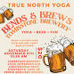Bends & Brews Yoga at Tombstone Brewery event in Chesterfield, MI