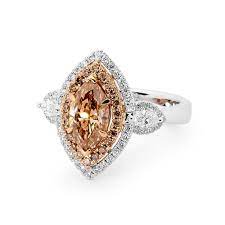 Marquise Chocolate Diamond Ring Chocolate Diamond Wedding Rings Chocolate Diamond Ring Unique Engagement Rings