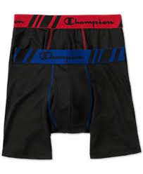 Champion Men S 2 Pk Performance Boxer Briefs Black Xl Boxer Briefs Champion Boxer