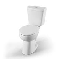 Project Source Pro-Flush White Dual Flush Elongated Chair height 2-piece  Toilet 12-in Rough-In WaterSense 1.6 GPF