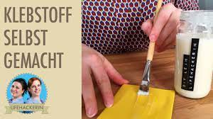 Bis vor einiger zeit gab es nur die möglichkeit, fotos, ausgedruckte botschaften entweder auf untergründe zu kleben, diese abzumalen oder. Diy Kleber Ungiftiger Klebstoff Leim Selber Machen Youtube