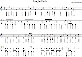 For brass quartet and piano. Jingle Bells Tin Whistle Music