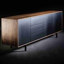 Sideboard Siviglia Walnut Black By Unico Milano Restylit Shop Dreamy Interiors Arredamento Noce Scuro Cassettiere