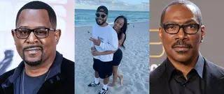 🔗: bit.ly/43H299T Eric Murphy and Jasmin Page Lawrence have tied the knot!  📷: FilmMagic; Getty; Eric Murphy/Instagram