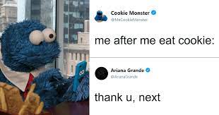 Captain cookie & the milk man are dc's sweetest superheroes! Looks Like Cookie Monster Has A Twitter Account And Here Are 25 Of His Most Hilarious Tweets Bored Panda