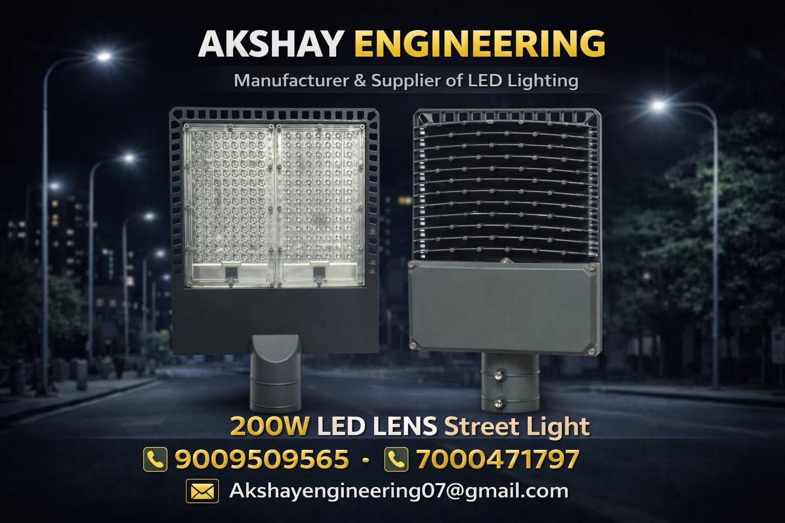 200W LED LENS Street Light - LED Outdoor Light product image