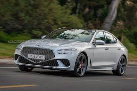 Top auswahl an hyundai genesis neu & gebraucht. 2021 Genesis G70 Split Headlights Revealed In Rendering And Spyshots Autoevolution