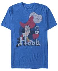 Disney Men S Peter Pan Captain Hook Short Sleeve T Shirt Reviews T Shirts Men Macy S Mens Tees Disney Men Womens Disney Shirts
