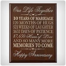 Here are some example messages that you can use in a card, text message, or love note to your spouse. 39 Unique 10 Year Anniversary Gifts One Of A Kind Gifts For Him And Her Dodo Burd