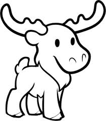 Cute Moose Coloring Page Download Print Online Coloring Pages For Free Animal Coloring Pages Cute Coloring Pages Coloring Pages Winter