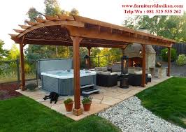Desain Gazebo Jati Ukiran Masa Kini Model Desain Gazebo Halaman Rumah Spesifikasi Gazebo Jati Minimalis Trend Gazebo Glugu Terbaru Gazebo Rumah Kebun Modern