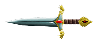 Two color skull and dagger vector icon from shapes concept. Dagger Opengameart Org