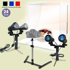 24 Photography Light Tent Backdrop Kit Cube Photo Studio Lighting Kit In A Box 688989598659 Ebay