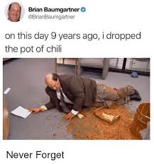 Find and save chili the office memes | from instagram, facebook, tumblr, twitter & more. Kevin Drops The Chili Office Jokes The Office Show Office Humor