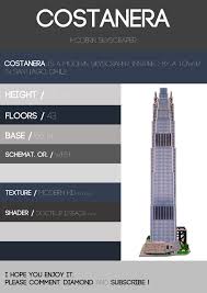 It is located in the city center and can be viewed from almost anywhere around the city. Costanera Modern Skyscraper Minecraft Map