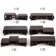 雅軒齋紅木木座長方形奇石印章玉石底座中式復古黑紫檀木雕小書卷