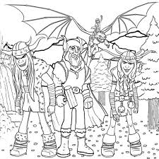 A gente te explica um pouco. Desenho Para Colorir De Amigos Vikings De Como Treinar Seu Dragao