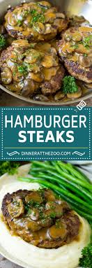 Place a mound of garlic mashed potatoes on a plate, top with hamburger steak and plenty of gravy. Hamburger Steak With Mushroom Gravy Dinner At The Zoo