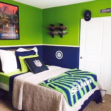 We held the seahawks to zero offensive touchdowns today. Jason S Bedroom Seattle Seahawks Seattle Mariners Gamer Skater Boy Theme Boys Bedroom Paint Boys Bedrooms Gamer Bedroom