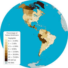 Percentage Of Native American Population By Country Mapa De Europa Geografia Humana Indigena Americano