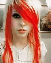 Check spelling or type a new query. Fluorescent Red Layered On Peroxide Blonde Hair Modeles De Cheveux Cheveux Maquillage Cheveux