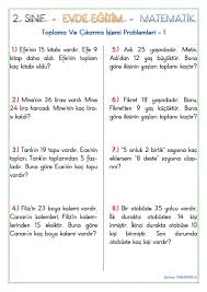 Guven Adli Kullanicinin 2 Sinif Matematik Panosundaki Pin 2020 2 Sinif Matematik Evde Egitim 1 Sinif Matematik