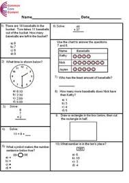 1st Grade Common Core Math Assessment Short Form A 10 Questions First Grade Common Core Math Assessments Math Assessment Common Core Worksheets