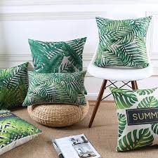 Kissen leinen aqua klein from kissen garten. Grosshandel Kissen Abdeckung Sommer Dschungel Tropischen Blatter Grun Garten Kissen Abdeckung Hause Dekorative Kissen Fall 45x4 5cm 30x50cm Cushion Cover Cushion Cover Wholesalehome Decorative Pillows Case Aliexpress