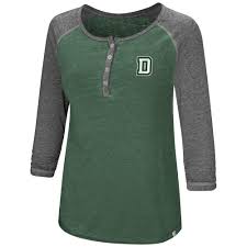 Amazon Com Colosseum Womens Dartmouth Big Green Henley 3 4