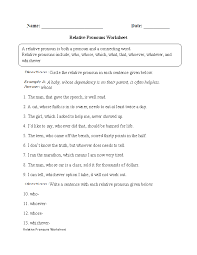Pronouns Worksheets Regular Pronouns Worksheets Relative Pronouns Pronoun Worksheets Pronoun