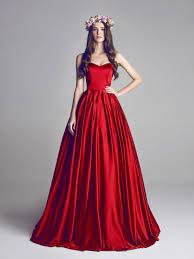 Tela Tafeta Prom Dresses Red Evening Dress A Line Prom Dresses