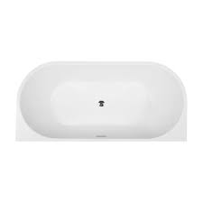 Jade Bath Urban Retreat Collection Mansfield 4 9 Ft Acrylic Flatbottom Non Whirlpool Bathtub In White Hdb 5 Fst 01 The Home Depot Banos
