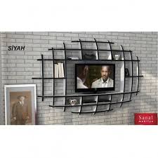 Sanal Mobilya Yeni Nesil Elips Tv Unitesi Ve Kitaplik Tuhafbakkal Decor Home Home Decor